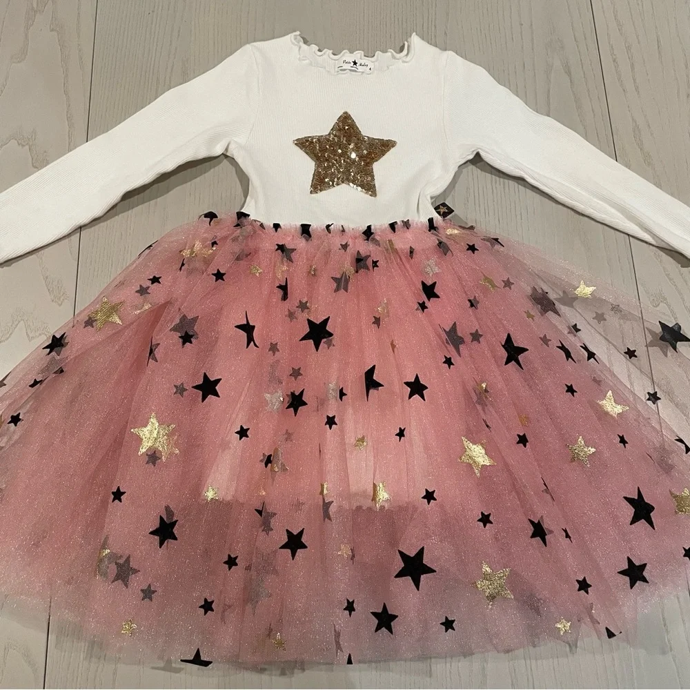 Petite Hailey Mia Star Dress 4T - Picture 2 of 6
